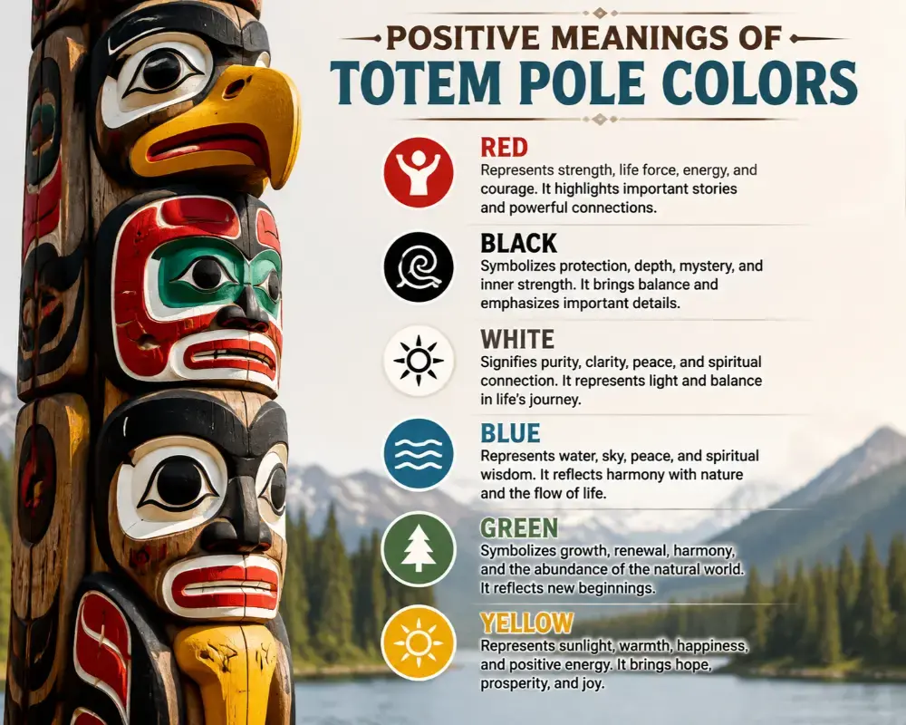 Positive Meanings of Totem Pole Colors