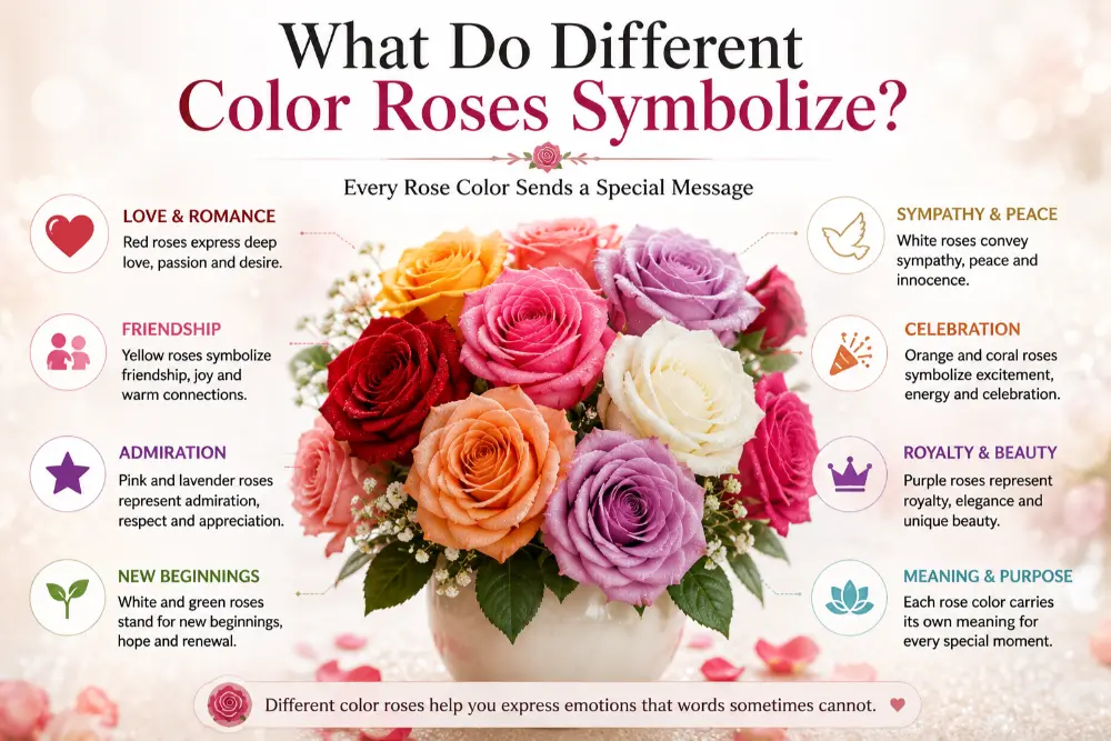 What Do Different Color Roses Symbolize?