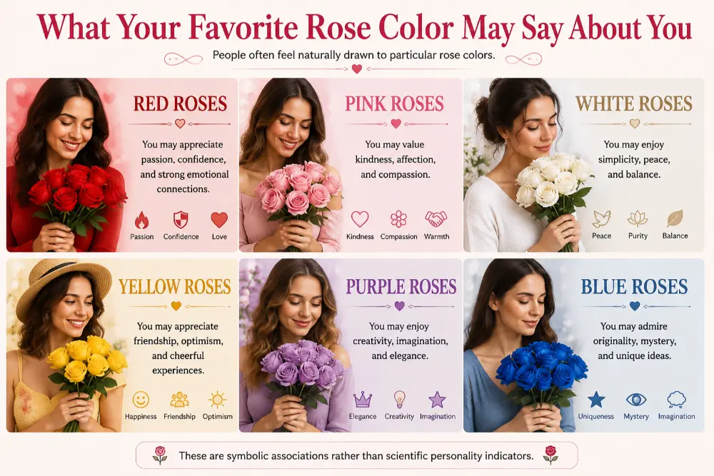 What Your Favorite Rose Color May Say About You