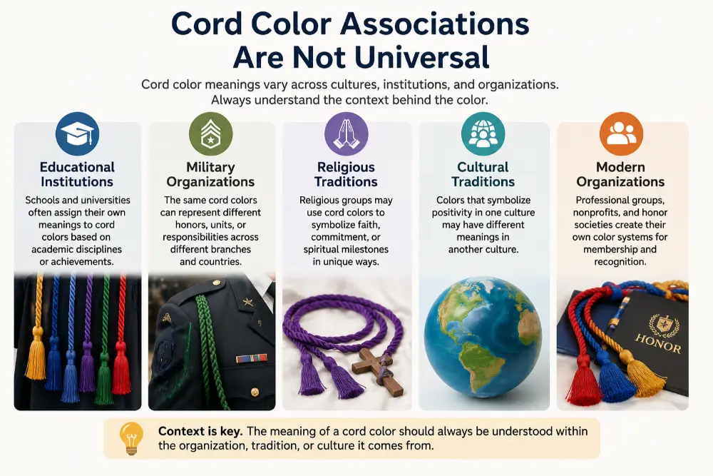 Cord Color Associations Are Not Universal