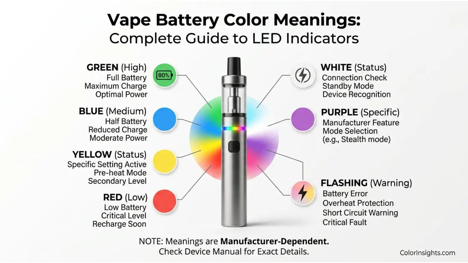 blue light on vape meaning Battery Color Meanings: Complete Guide to Signals Sabor:Gami de arándano y frambuesa Concentrates Blu Razzz - Northland