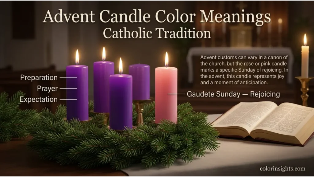Advent Candle Color Meanings Catholic Tradition