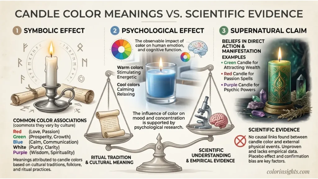 Candle Color Meanings vs. Scientific Evidence