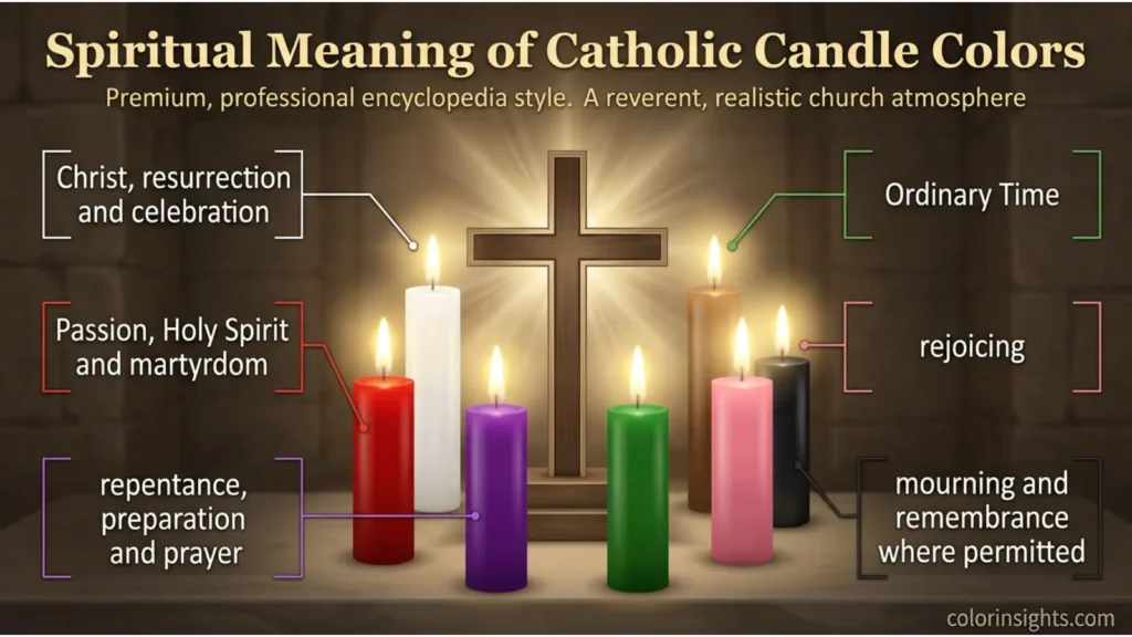 Spiritual Meaning of Catholic Candle Colors
