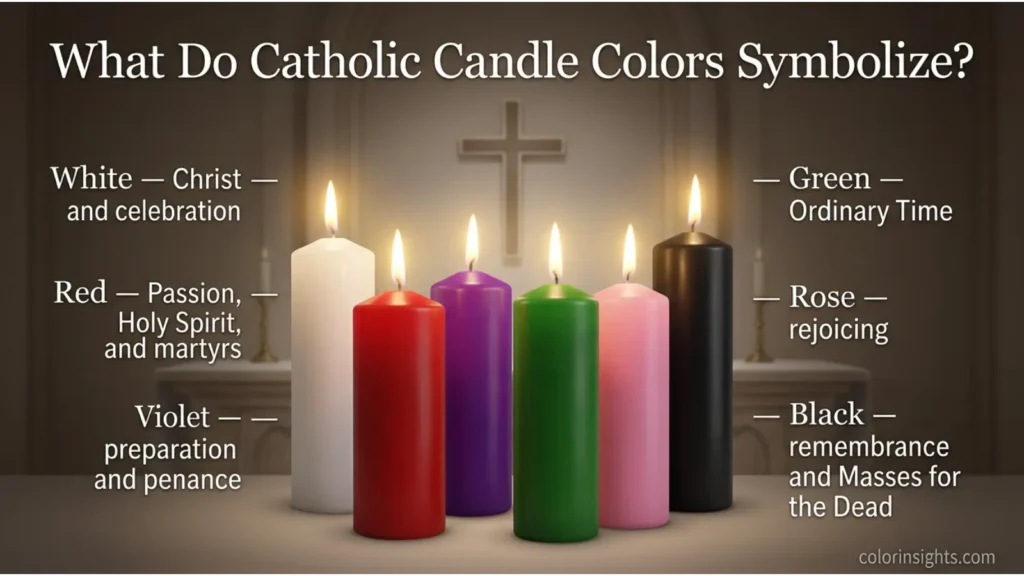 What Do Catholic Candle Colors Symbolize?