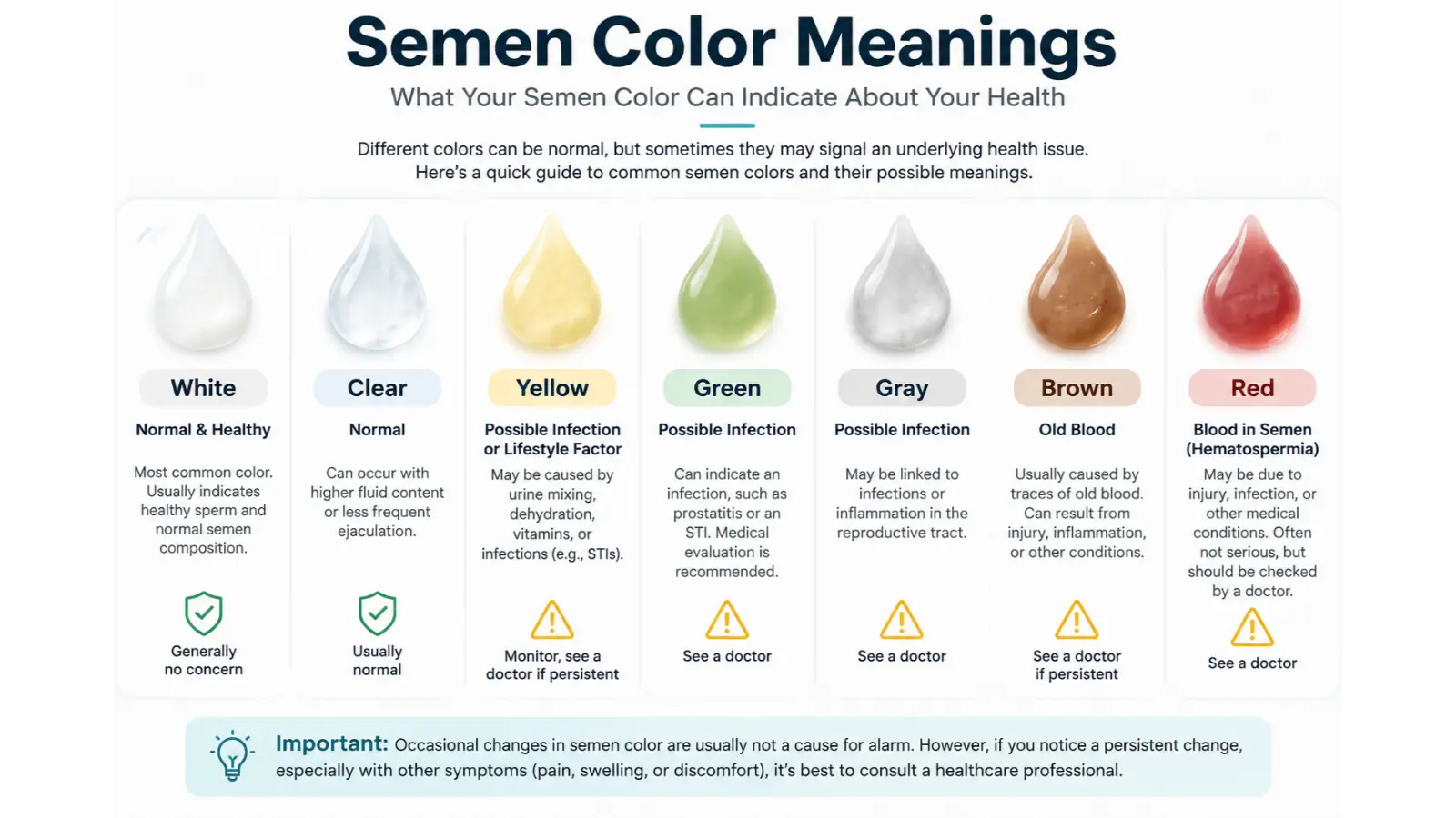 Semen Color Meanings