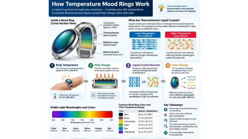 How Do Temperature Mood Rings Work
