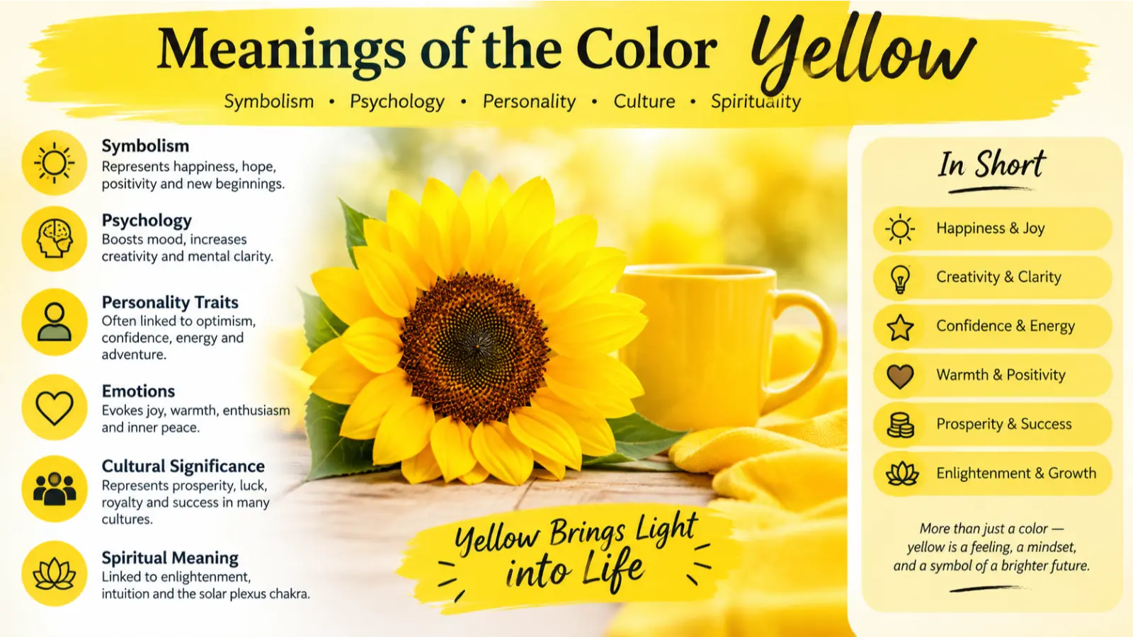 meanings of the color yellow