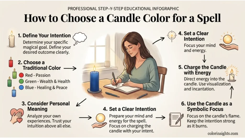 How to Choose a Candle Color for a Spell