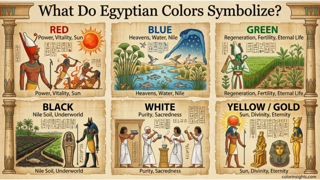 What Do Egyptian Colors Symbolize?