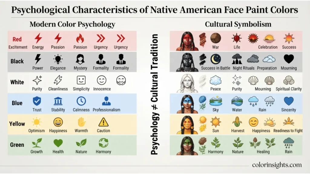 Psychological Characteristics of Native American Face Paint Colors