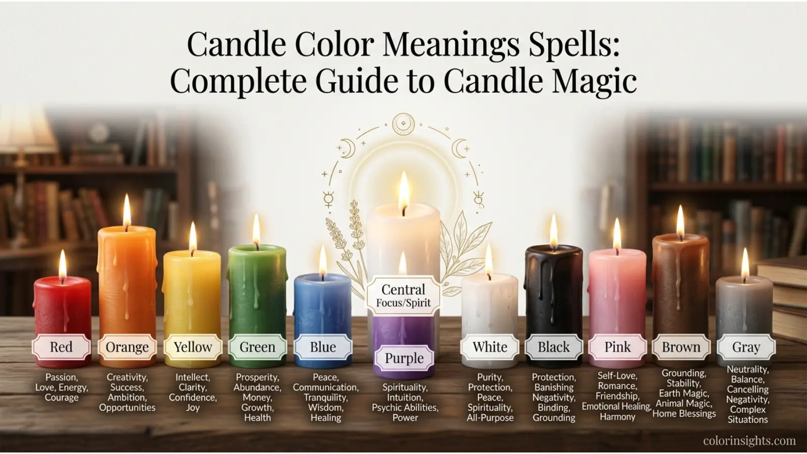 Candle Color Meanings Spells