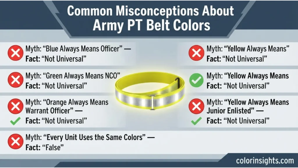 Common Misconceptions About Army PT Belt Colors