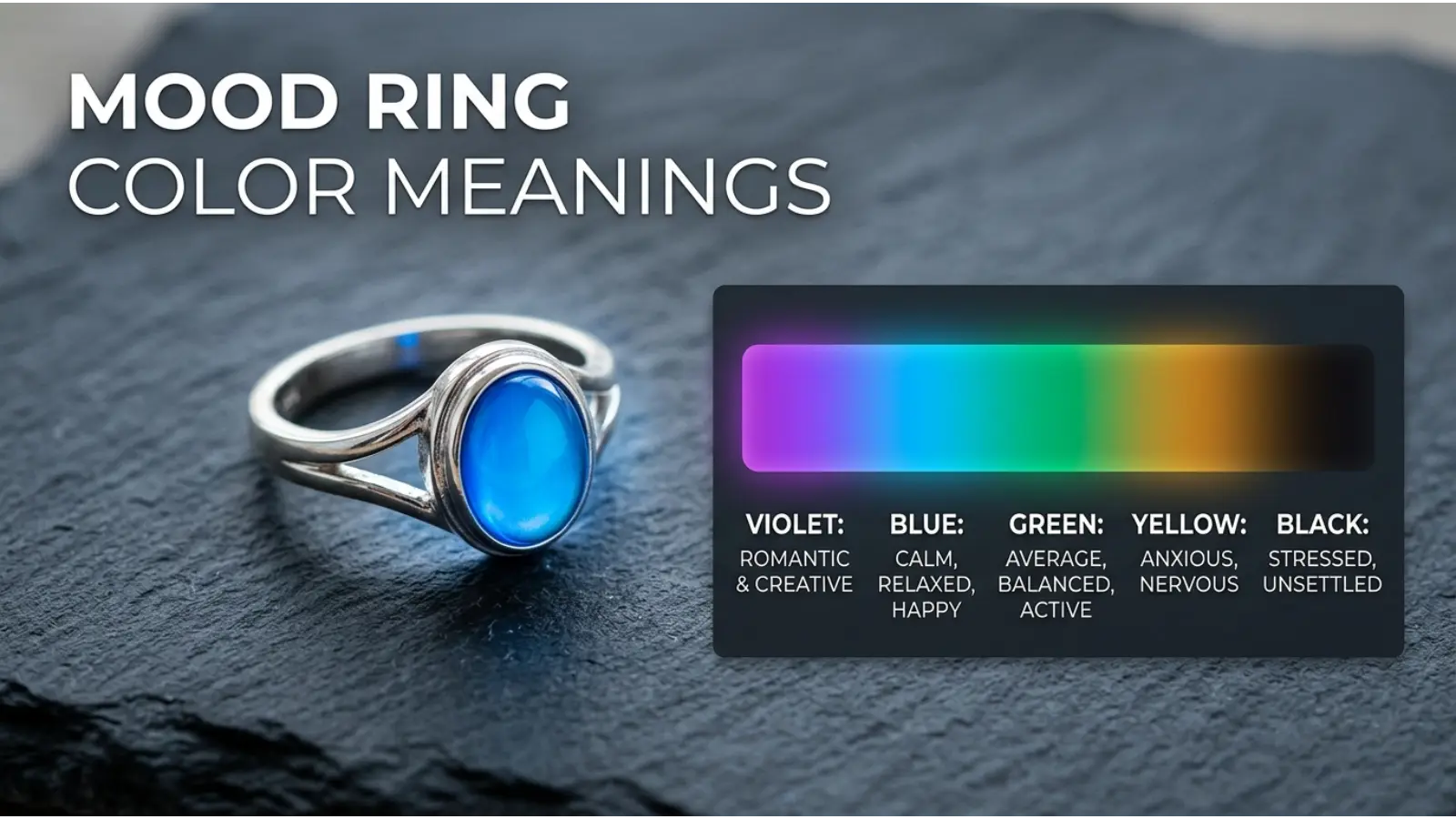 moods of mood rings color meanings