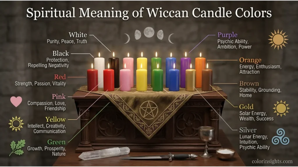 Spiritual Meaning of Wiccan Candle Colors