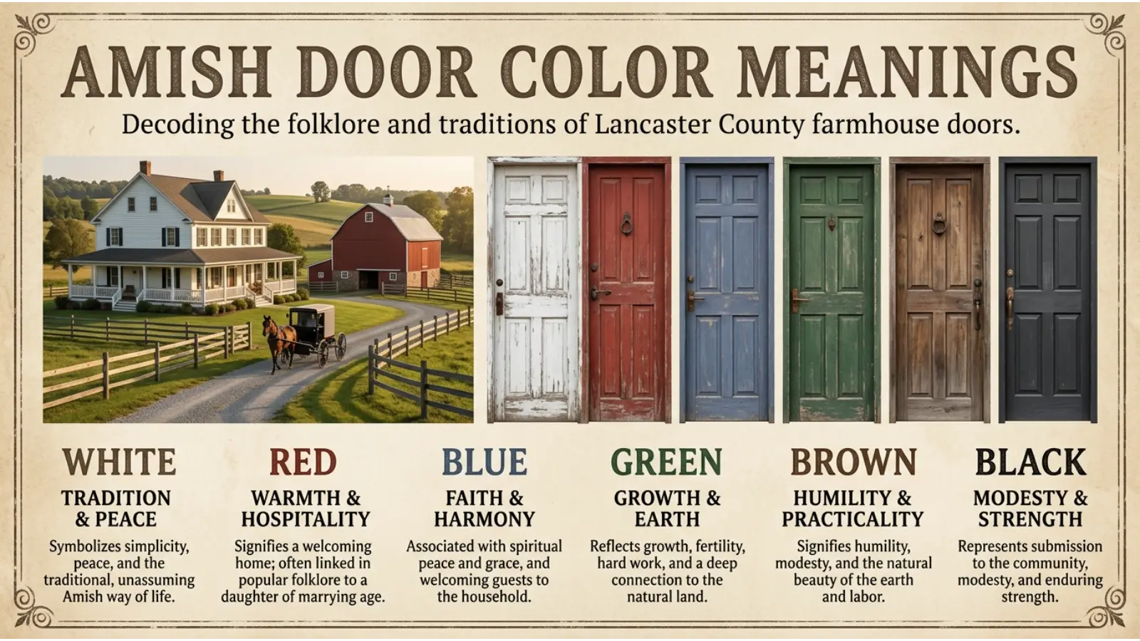amish door color meanings