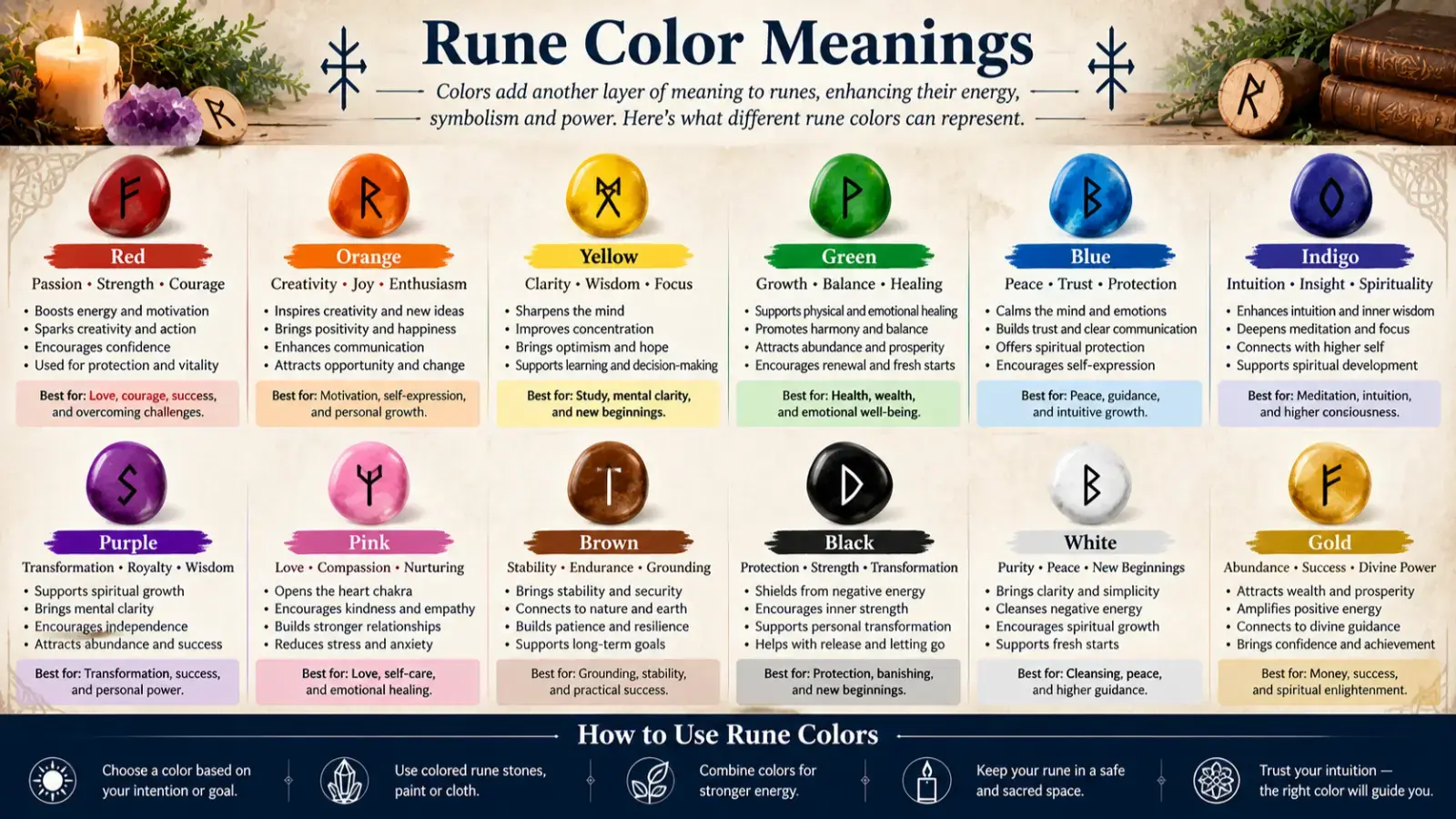 rune color meanings