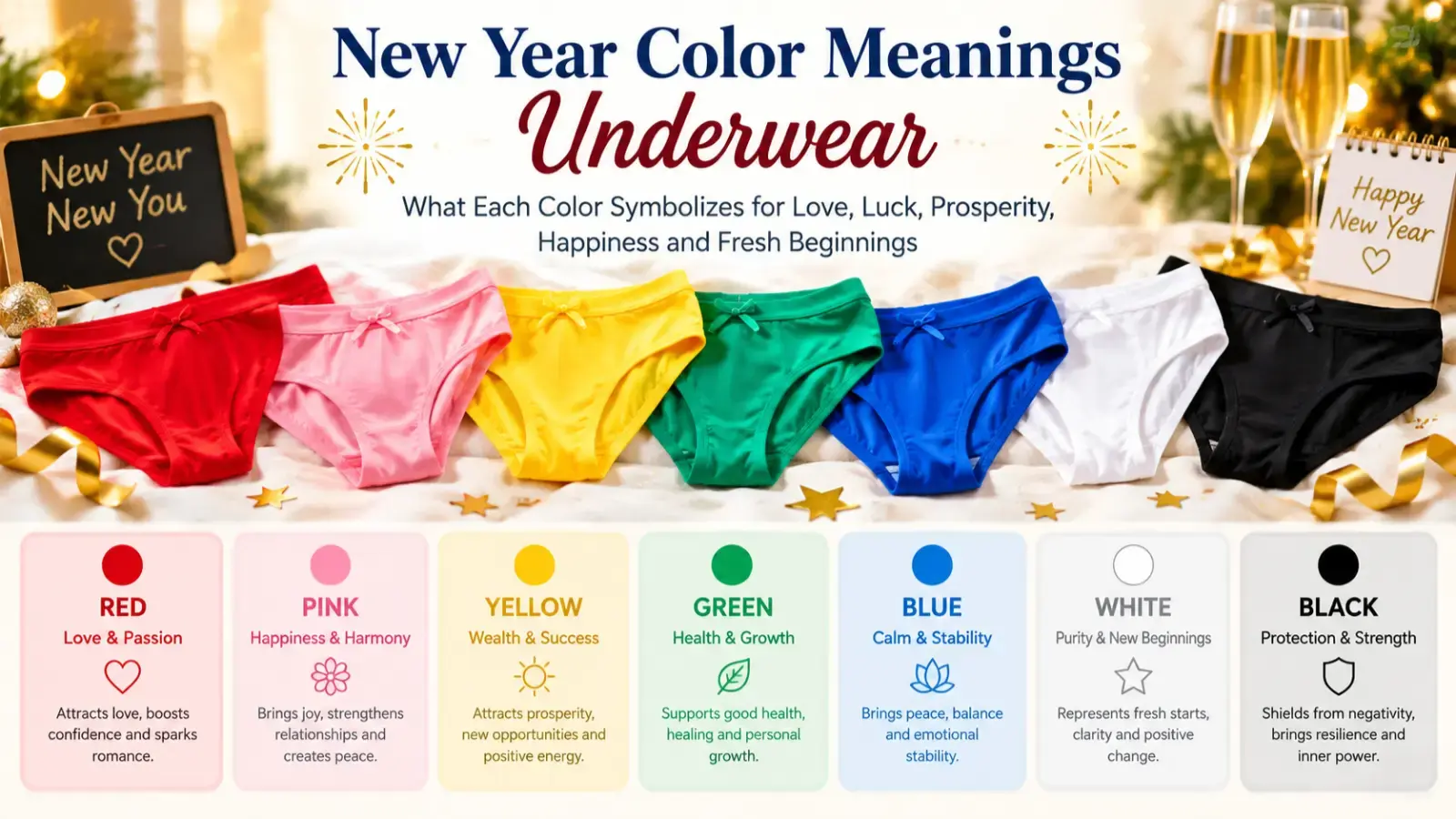 new year color meanings underwear