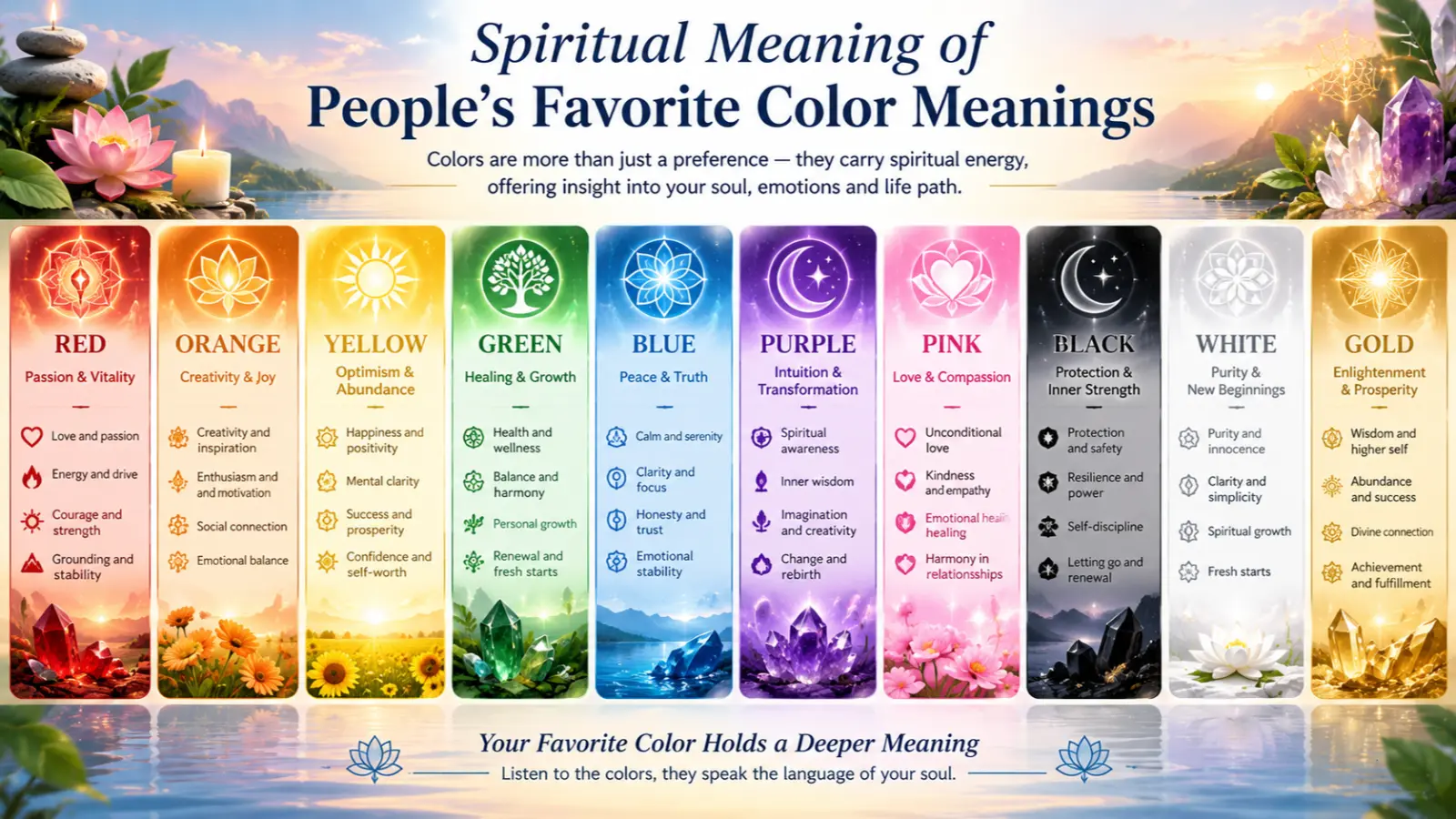 Spiritual Meaning of People's Favorite Color Meanings