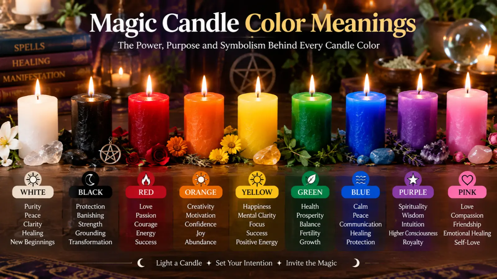 magic candle color meanings